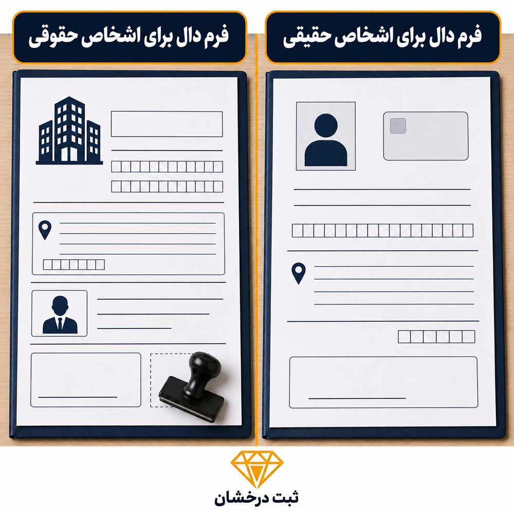 فرم دال برای اشخاص حقیقی و حقوقی