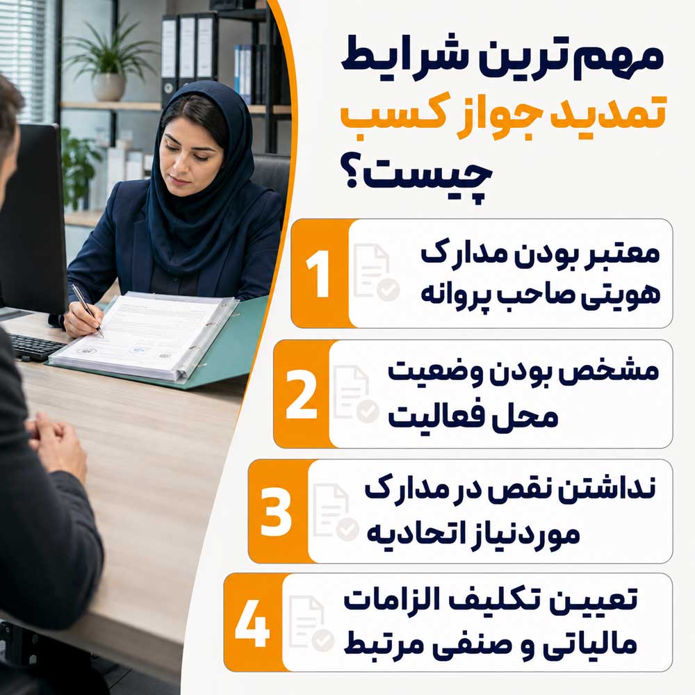 شرایط تمدید جواز کسب چیست؟